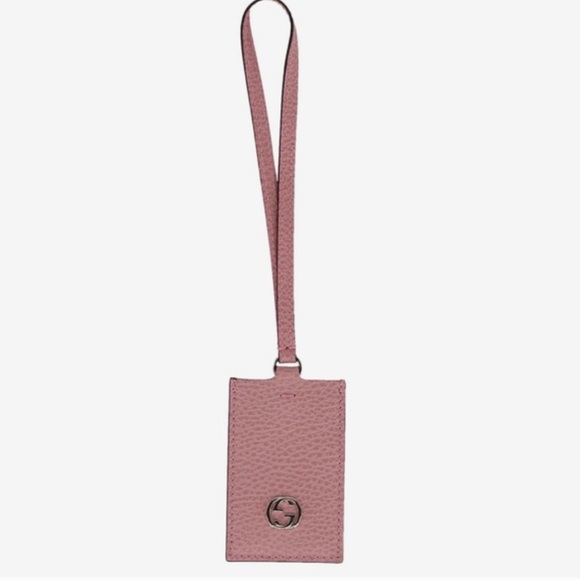 Gucci luggage tag! Brand new! No box. Never used. Warm pink color! Not lavender - Picture 2 of 5